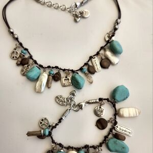 Brighton Turquoise Necklace and bracelet